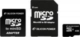 Silicon Power 4 GB microSDHC Class 4 + 2 adapters -  1